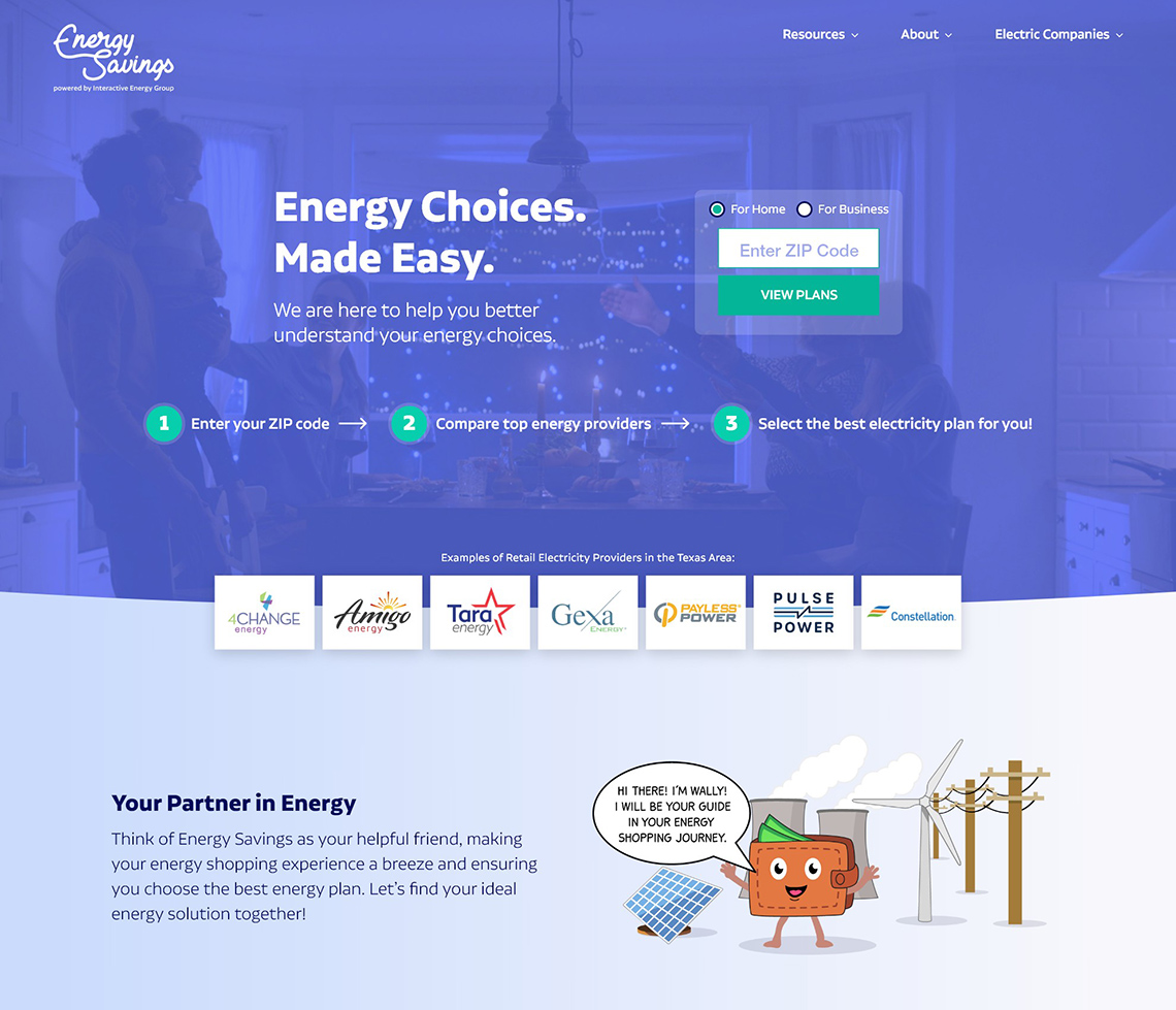 energy savings website