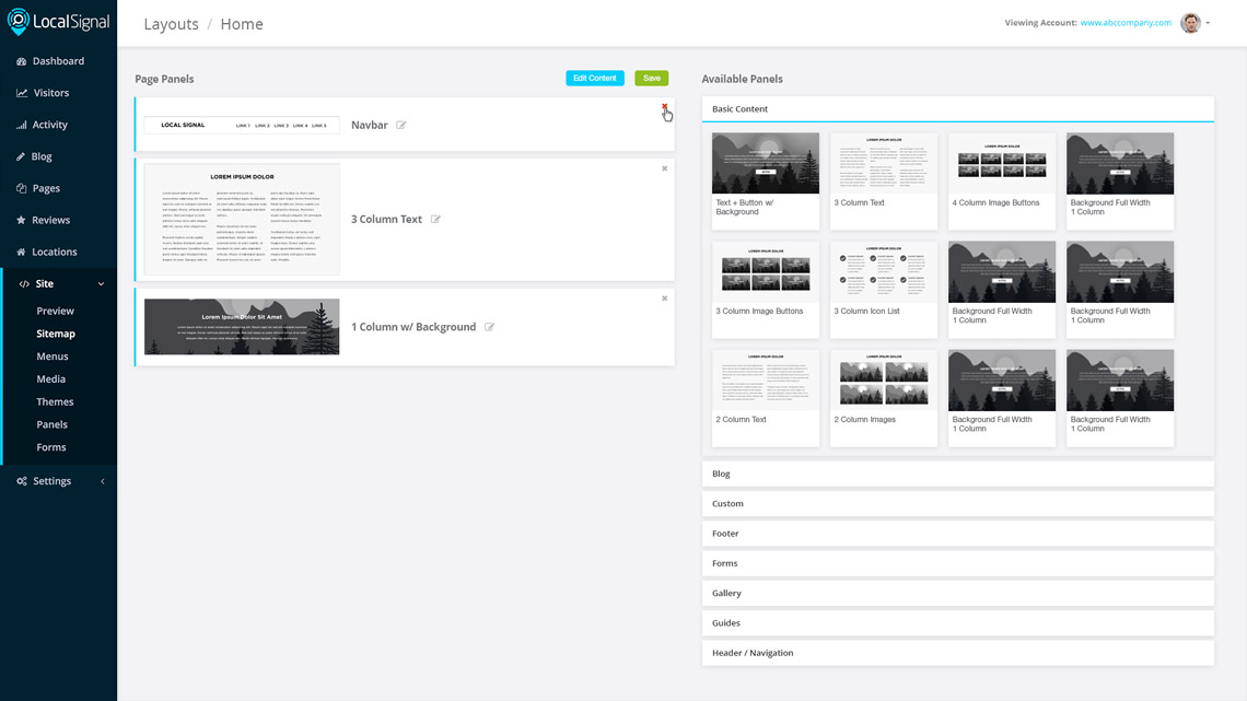 localsignal ui design