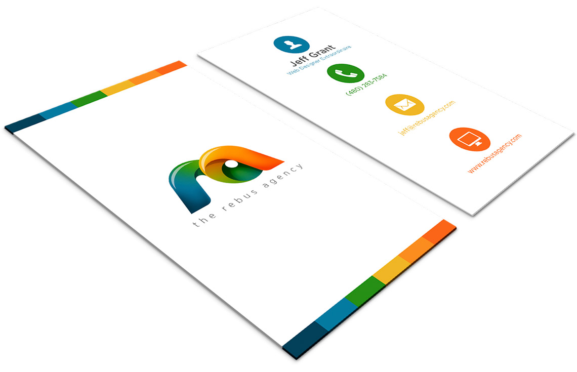 the rebus agency business card